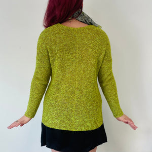 Green and Gold Sparkly Knit (S)