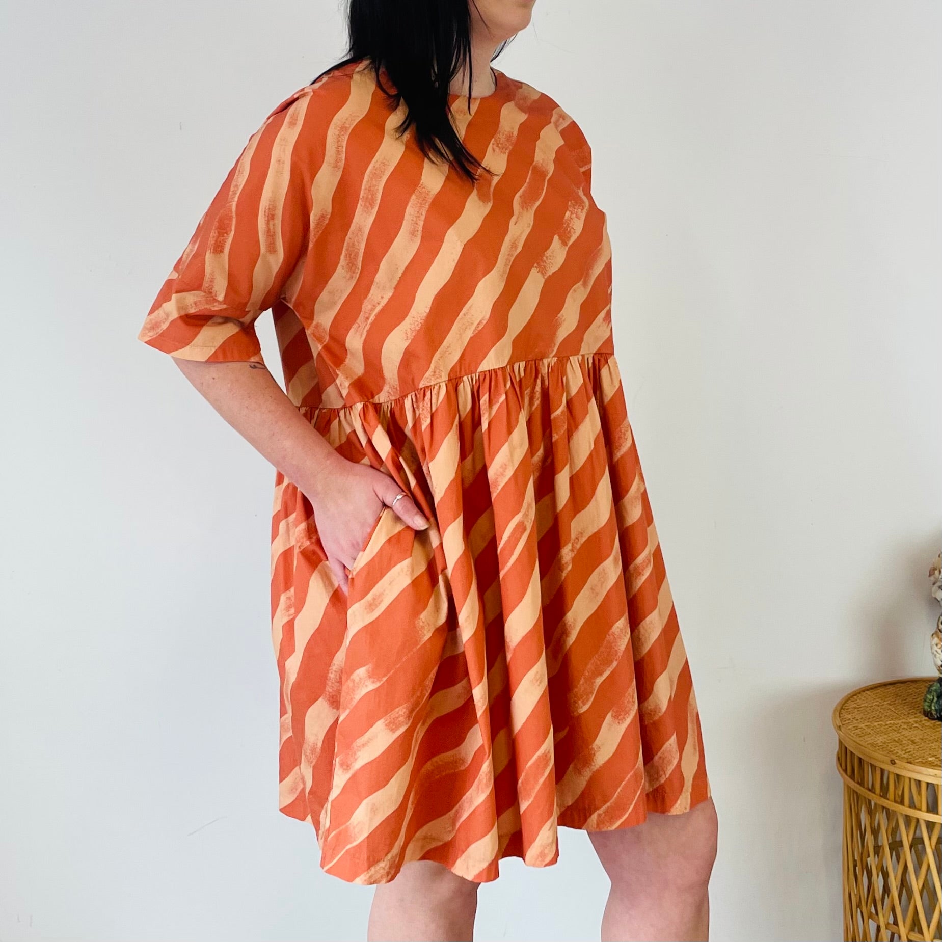 Diagonal Stripe Dress (XL)